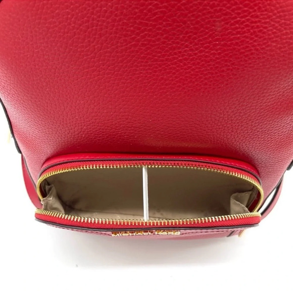 Michael Kors Medium Jaycee Backpack Red - Picture 10 of 12